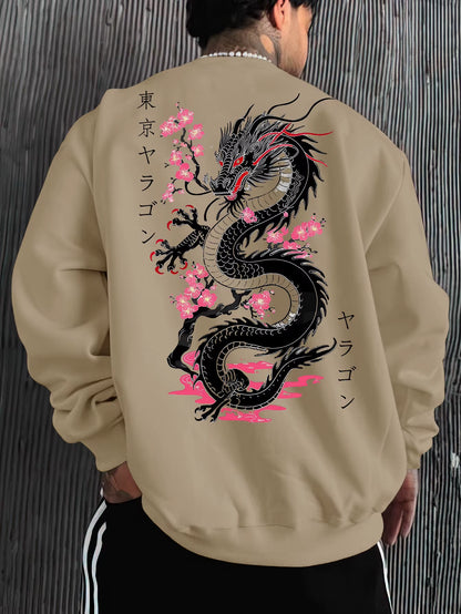 The New Men'S Round-Neck Sweatshirt for Spring and Autumn 2025 Is Casual Fashionable and Comfortable with 3D Pattern Printing